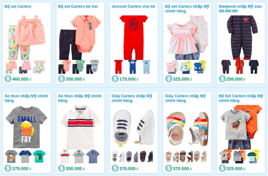 Tổng hợp các cửa hàng bán quần áo trẻ em xuất khẩu tại TP.