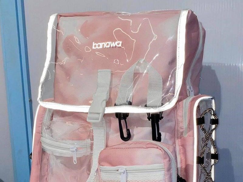 Balo đi học Banawa có ngăn đựng laptop nam nữ unisex - Not Your Bear  Backpack - Trắng
